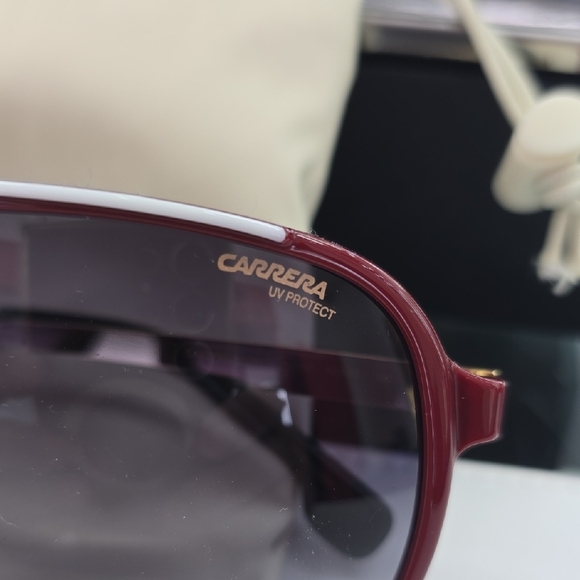 Carrera Burgundy Aviator Sunglasses - Picture 2 of 4